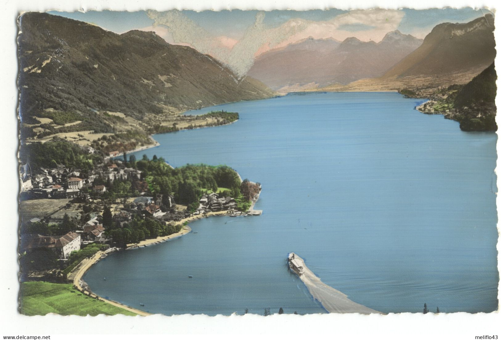74/ CPSM -  Talloires - Massif Des Bauges Et Petit Lac (Lac D'Annecy) - Talloires