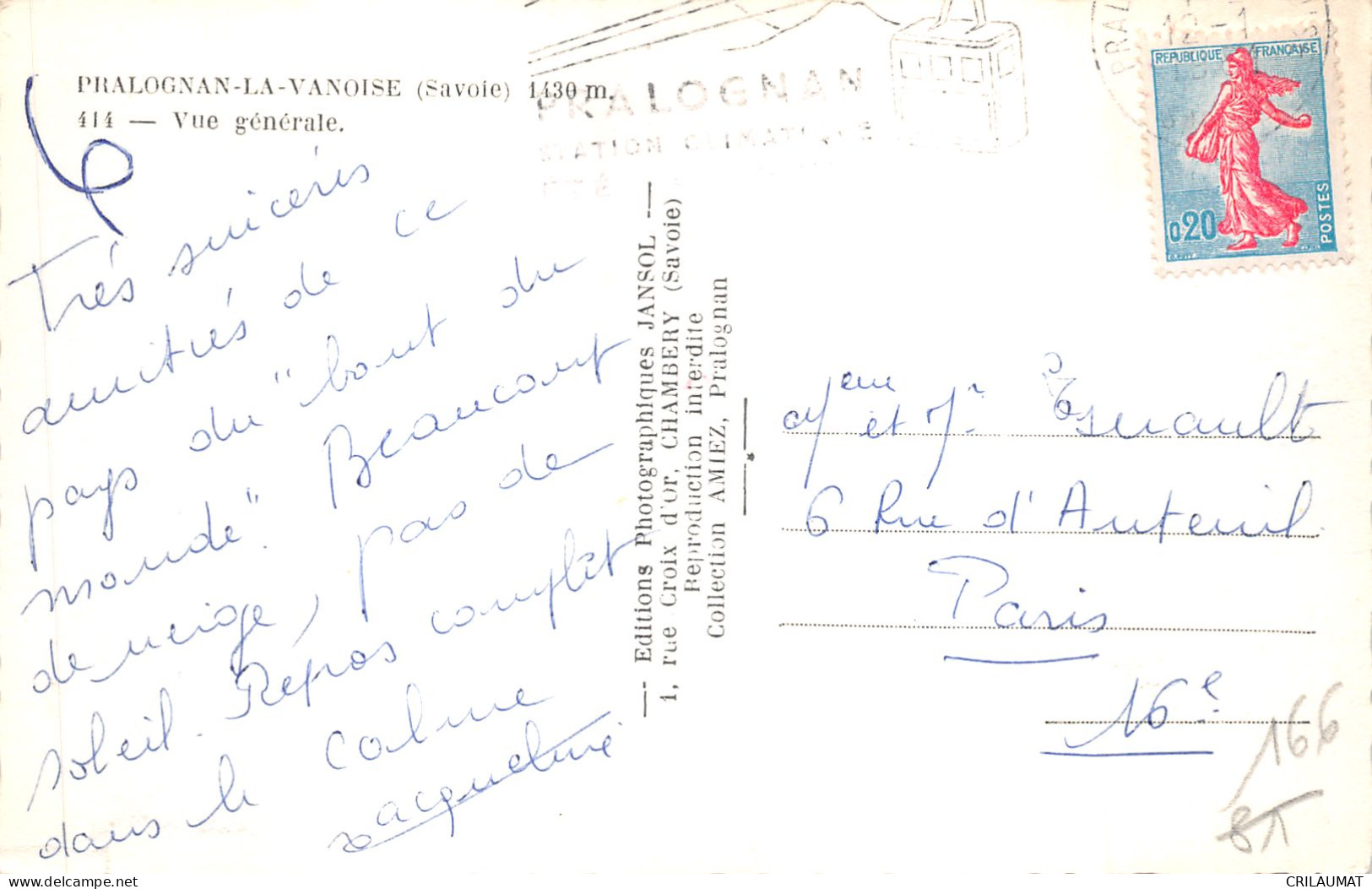 73-PRALOGNAN LA VANOISE-N°6039-G/0217 - Pralognan-la-Vanoise