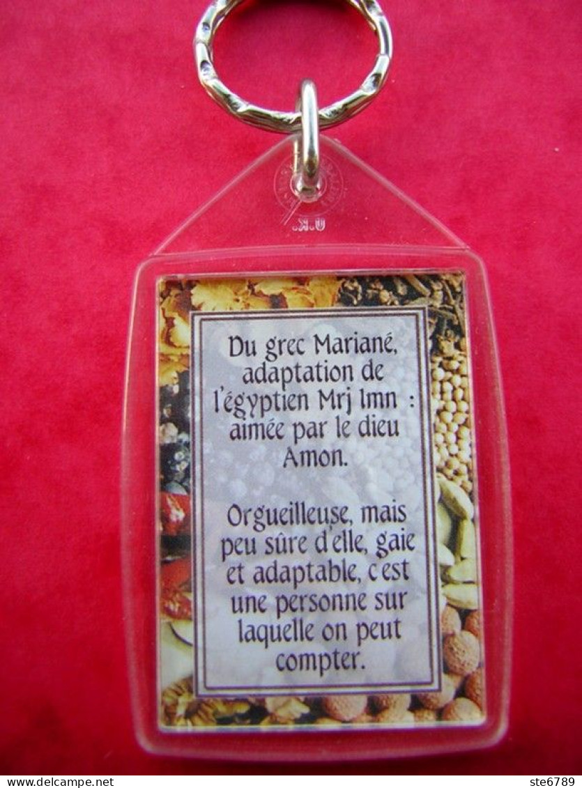 Prénom MARIANNE MARIE ANNE Porte Clés Clefs - Porte-clefs