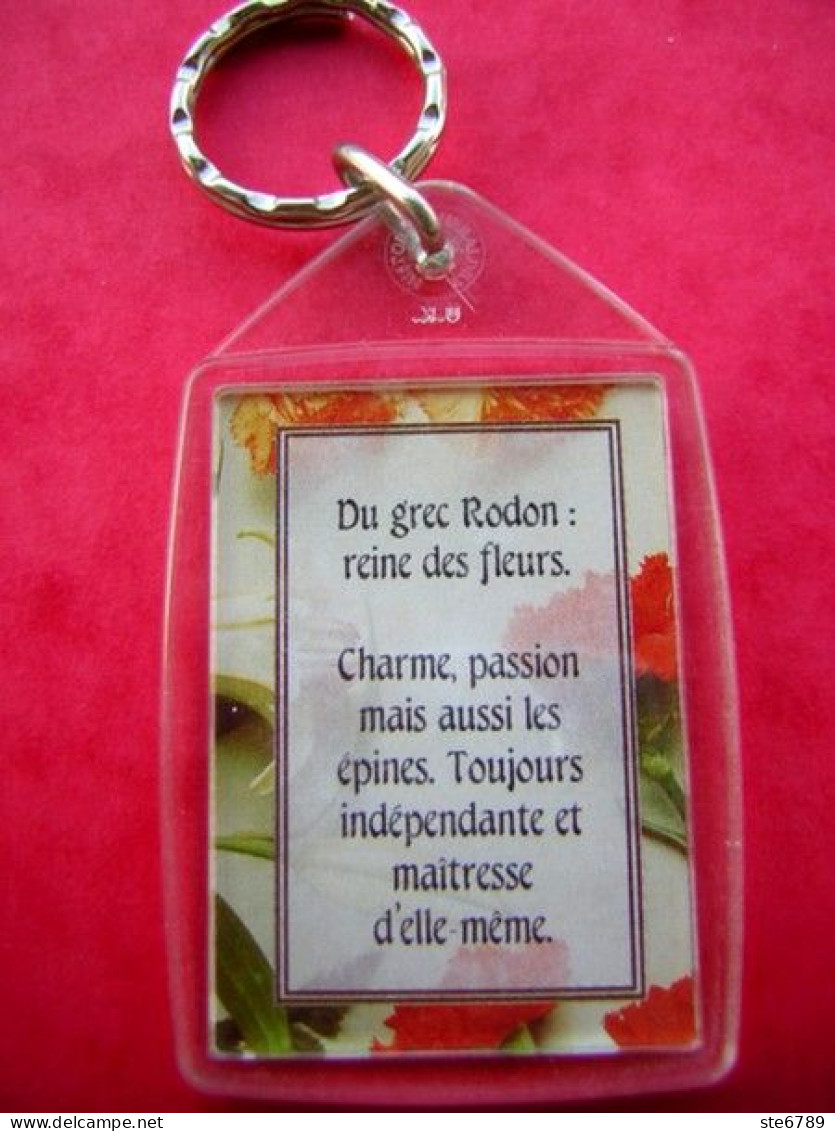 Prénom ROSELINE ROSE Porte Clés Clefs - Portachiavi