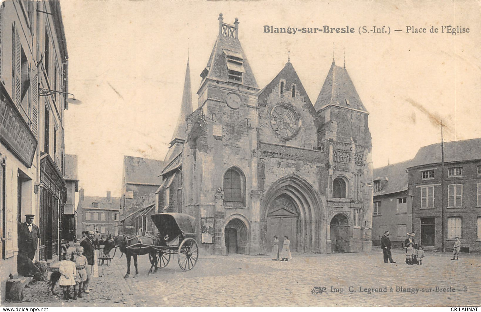 76-BLANGY SUR BRESLE-N°6039-H/0199 - Blangy-sur-Bresle