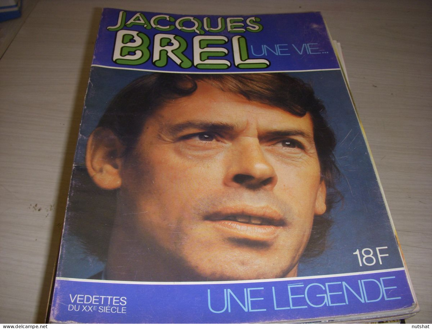 LIVRE MUSIQUE Jacques BREL Une VIE Une LEGENDE TEXTES PHOTOS NOIR Et BLANC 60p. - Musique