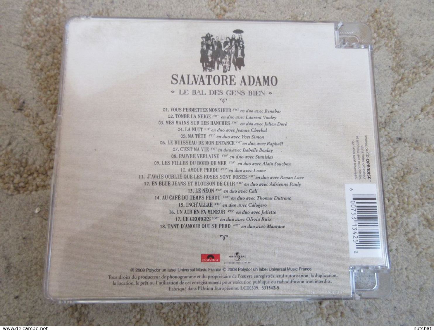 CD MUSIQUE Salvatore ADAMO - Le BAL Des GENS BIENS - En DUO Sur 18 CHANSONS 2008 - Altri - Francese