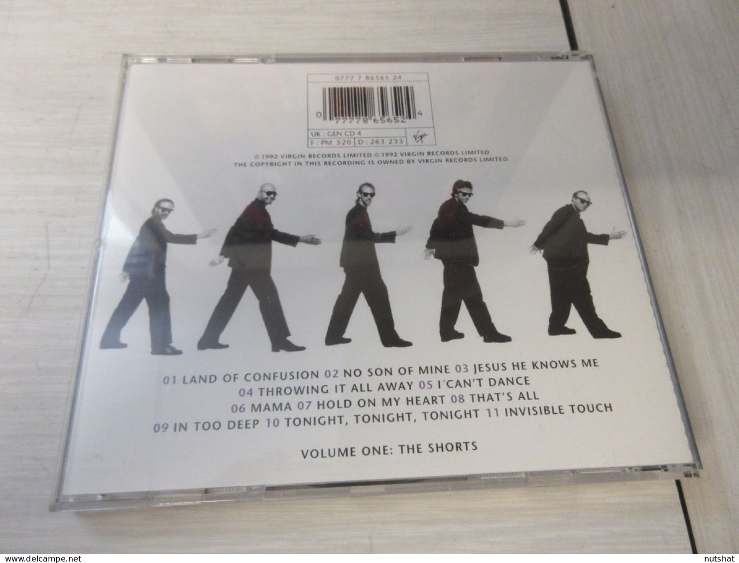 CD MUSIQUE GENESIS LIVE The WAY WE WALK VOLUME 1 The SHORTS 1992 - Hard Rock & Metal