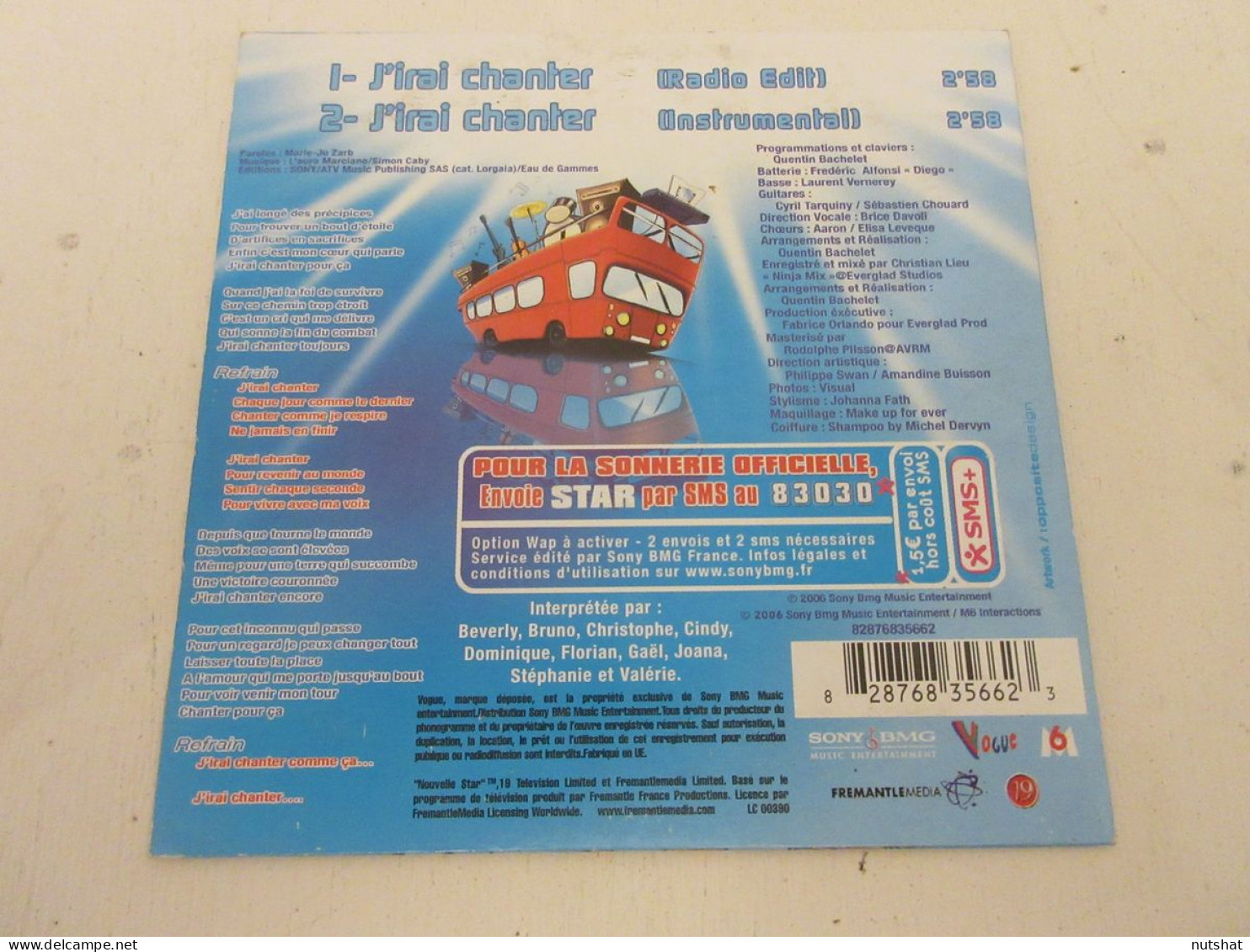 CD MUSIQUE 2 TITRES - NOUVELLE STAR - J'IRAI CHANTER - Radio Edit-Instrumental  - Sonstige - Franz. Chansons