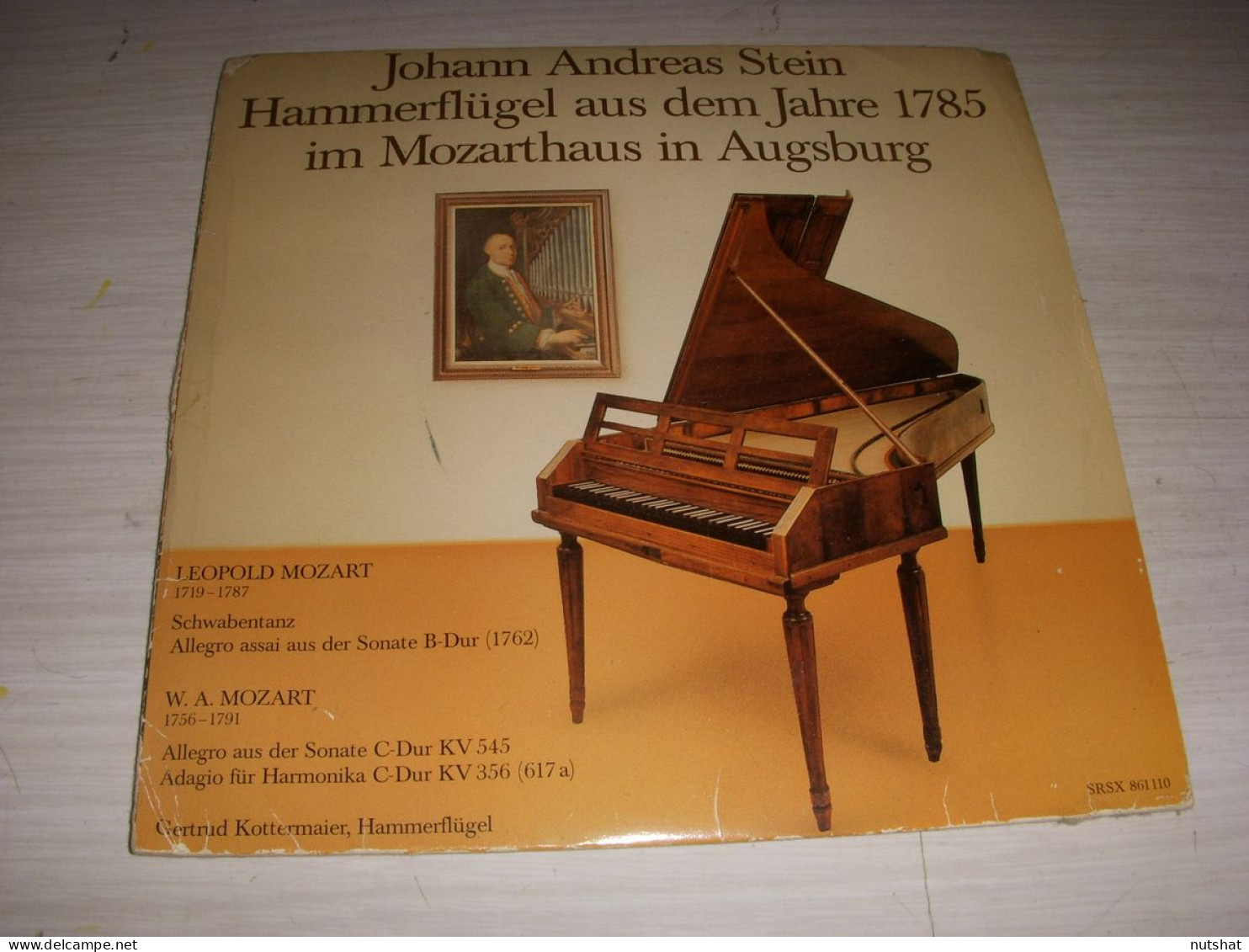 DISQUE VINYL 45 Tours Johan Andreas STEIN HAMMERFLUGEL JAHRE 1785 Im MOZART  - Autres