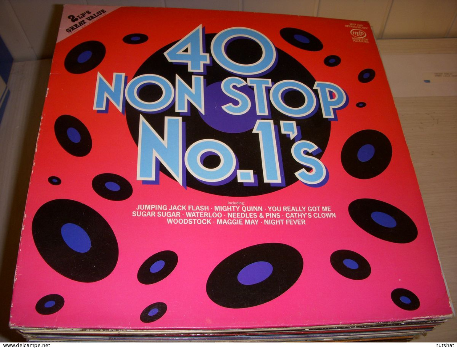 DISQUE VINYL DOUBLE 33 Tours 40 NON STOP NUMBER ONES - Other