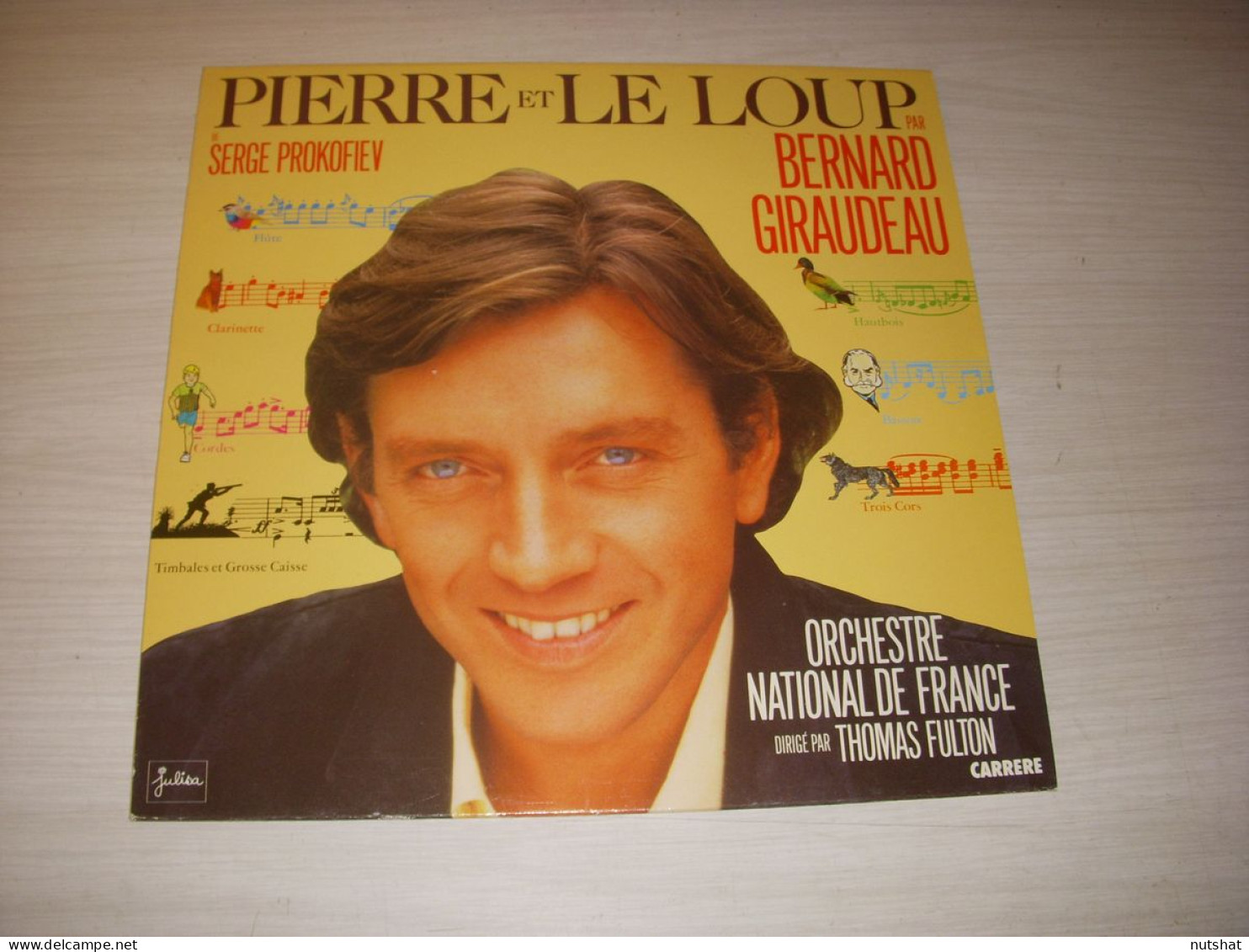 DISQUE VINYL 33 Tours PROKOFIEV - PIERRE Et Le LOUP Par Bernard GIRAUDEAU 1985 - Other