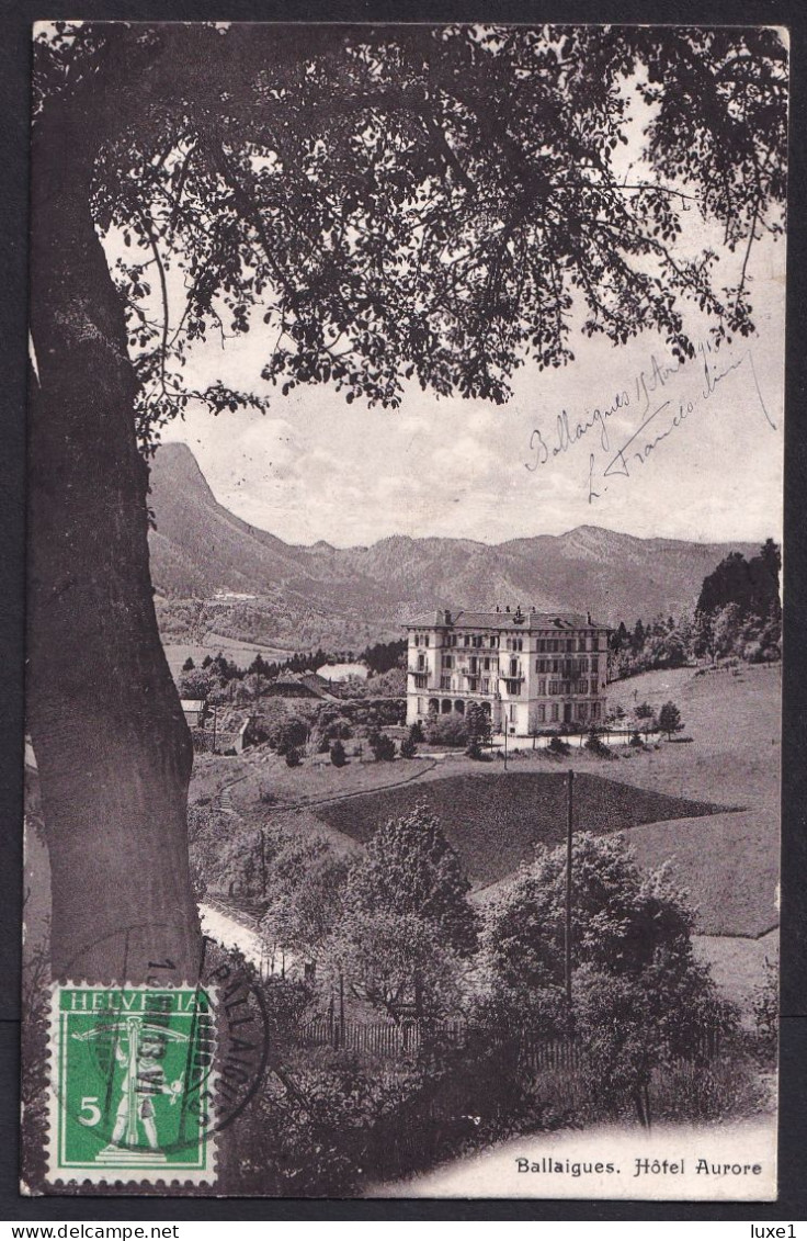 SWITZERLAND  ,  Ballaigues    OLD  POSTCARD - Ballaigues