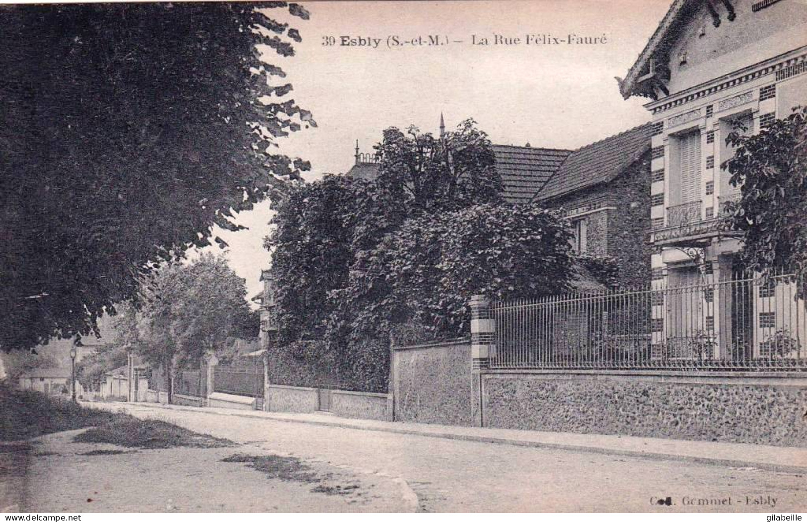 77 - Seine Et Marne - ESBLY -  La Rue Felix Faure - Esbly