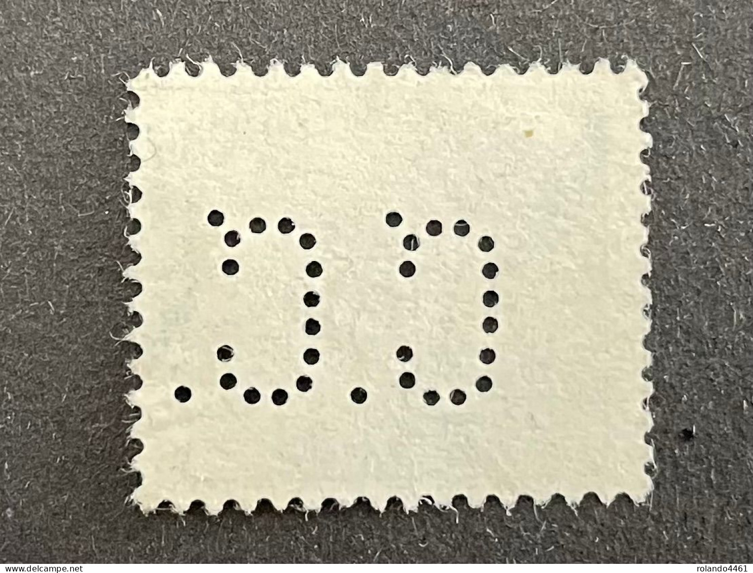FRANCE C N° 111 Blanc C.C.56 Indice 5 Perforé Perforés Perfins Perfin !! Superbe - Other & Unclassified