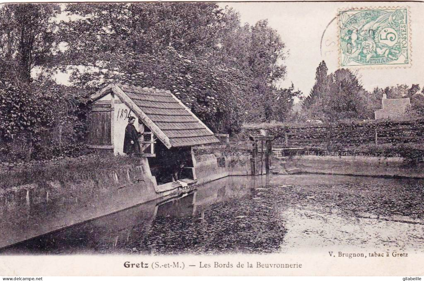 77 - Seine Et Marne - GRETZ - ARMAINVILLIERS  - Les Bords De La Beuvronnerie - Lavoir - Gretz Armainvilliers