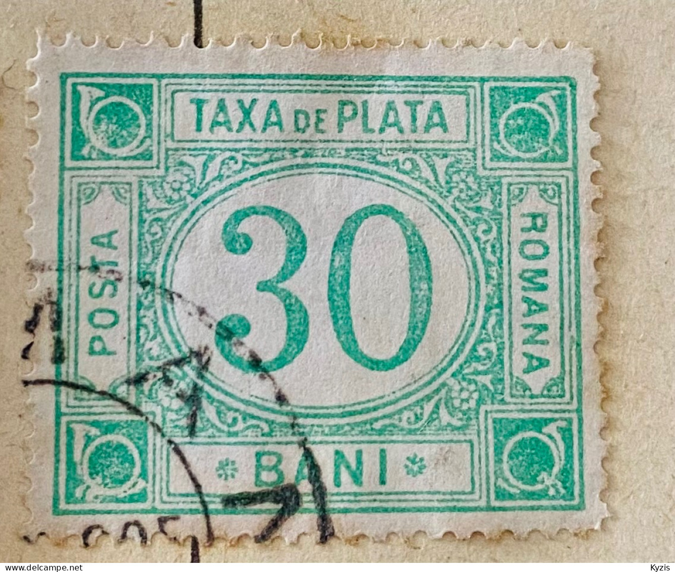 ROUMANIE - Paiement Taxe, « TAXA DE PLATA » RARE VARIÉTÉ - Portomarken