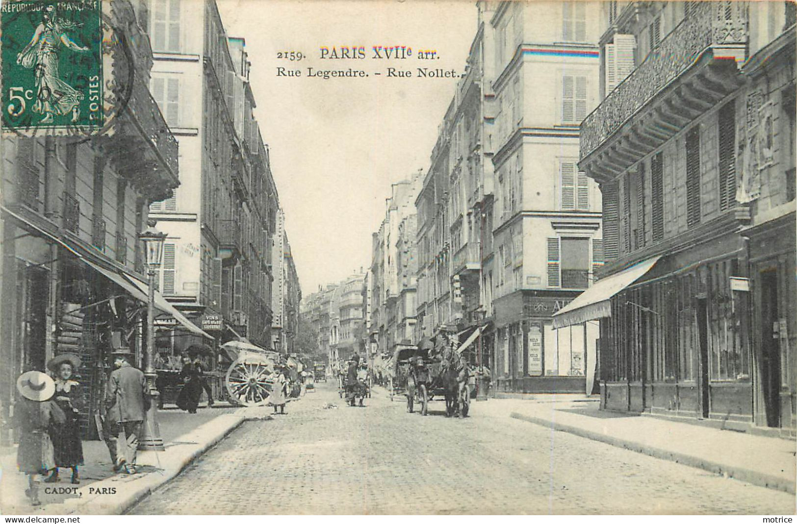 PARIS - Rue Legendre, Rue Nollet. - Arrondissement: 17