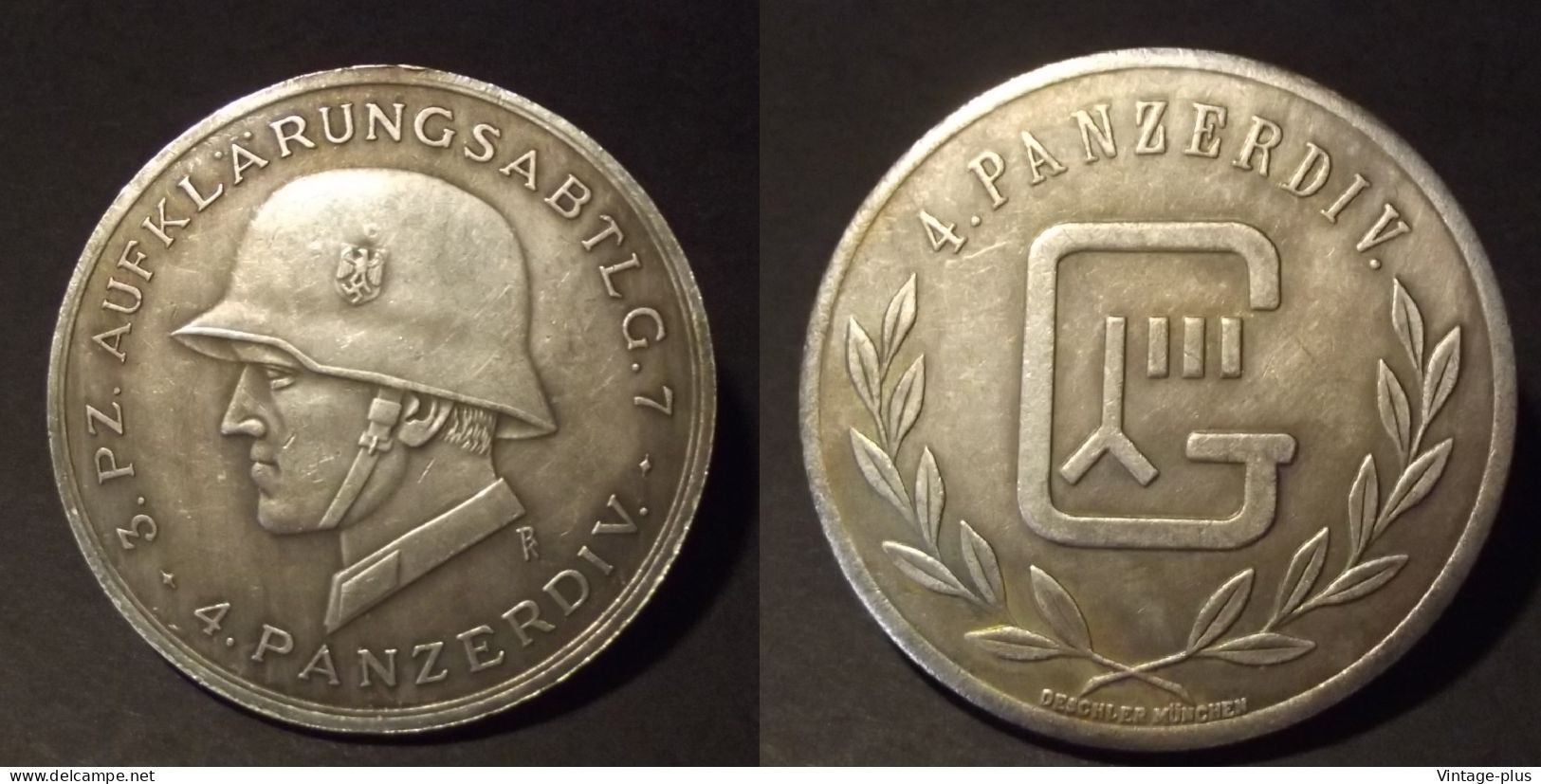 GERMANIA 3° REICH MONETA COMMEMORATIVA 4.PZ. AUFKLARUNGSABTLG 1941 - 4° PANZERDIV. - ALLEMAGNE - DEUTSCHLAND - COD:A321 - Altri – Europa