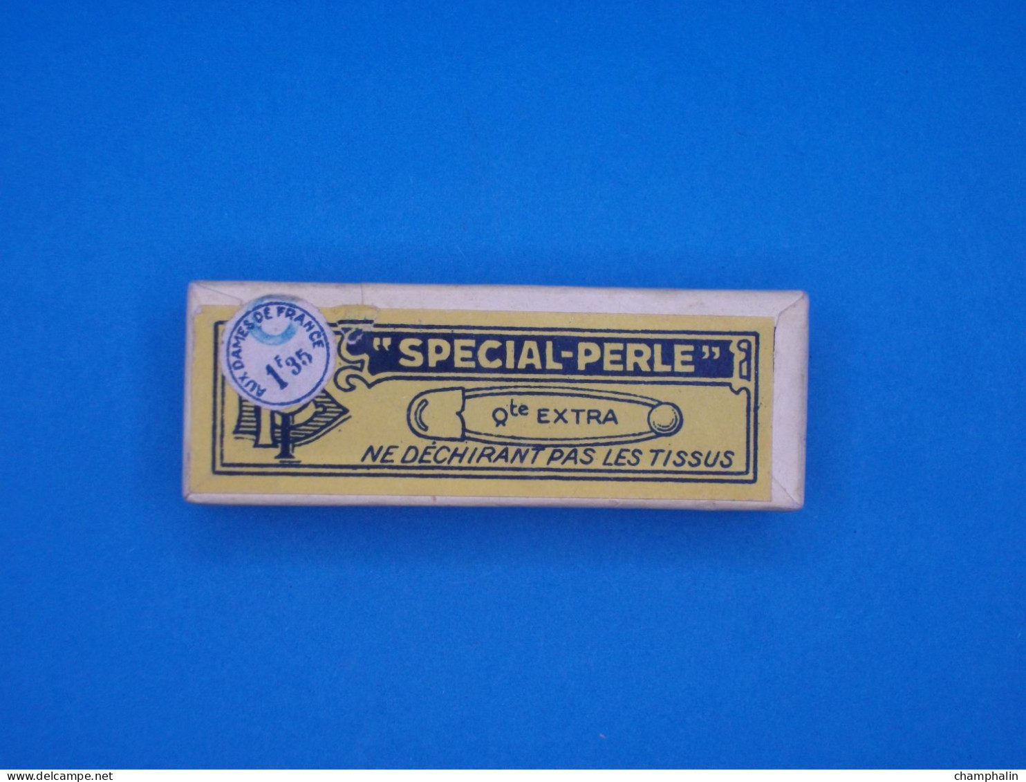 Boîte En Carton Ancienne - Epingles De Sûreté Spécial Perle - Dozen