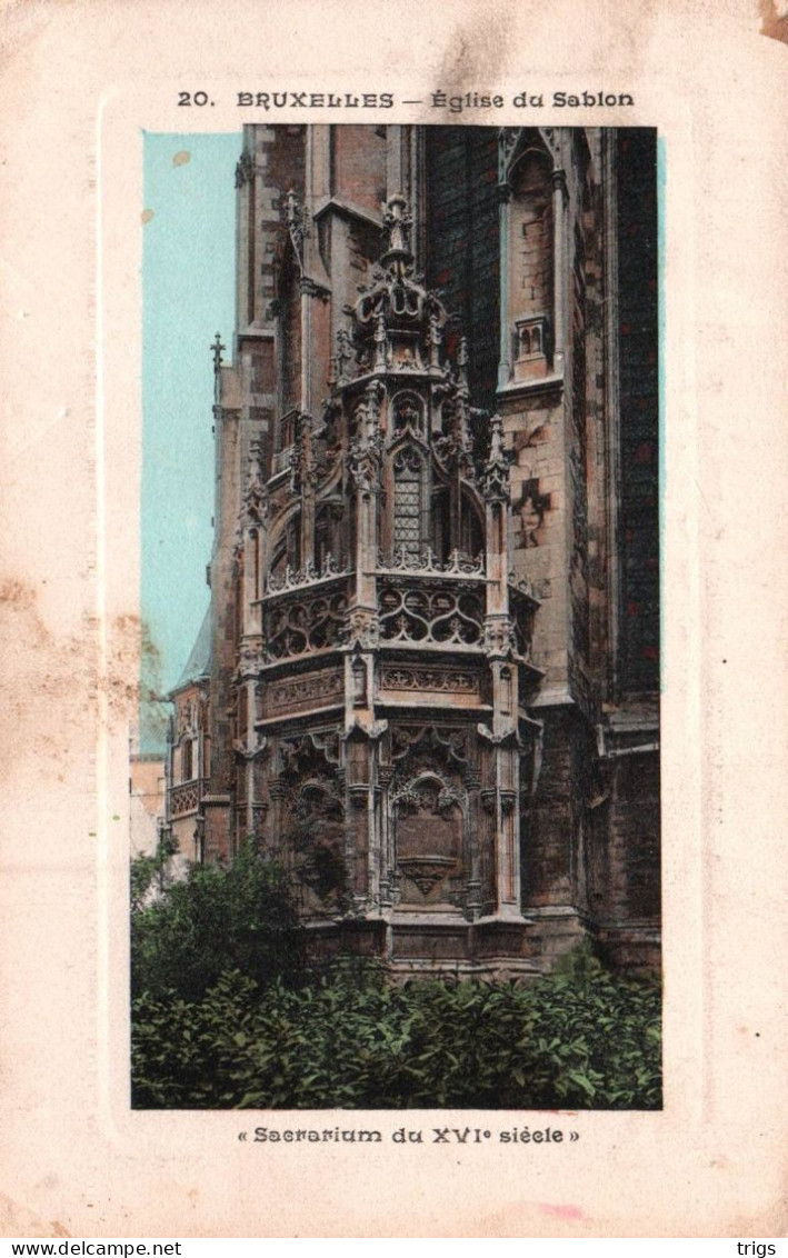 Bruxelles - Église Du Sablon, Sacrarium (XVIe Siècle) - Monuments, édifices