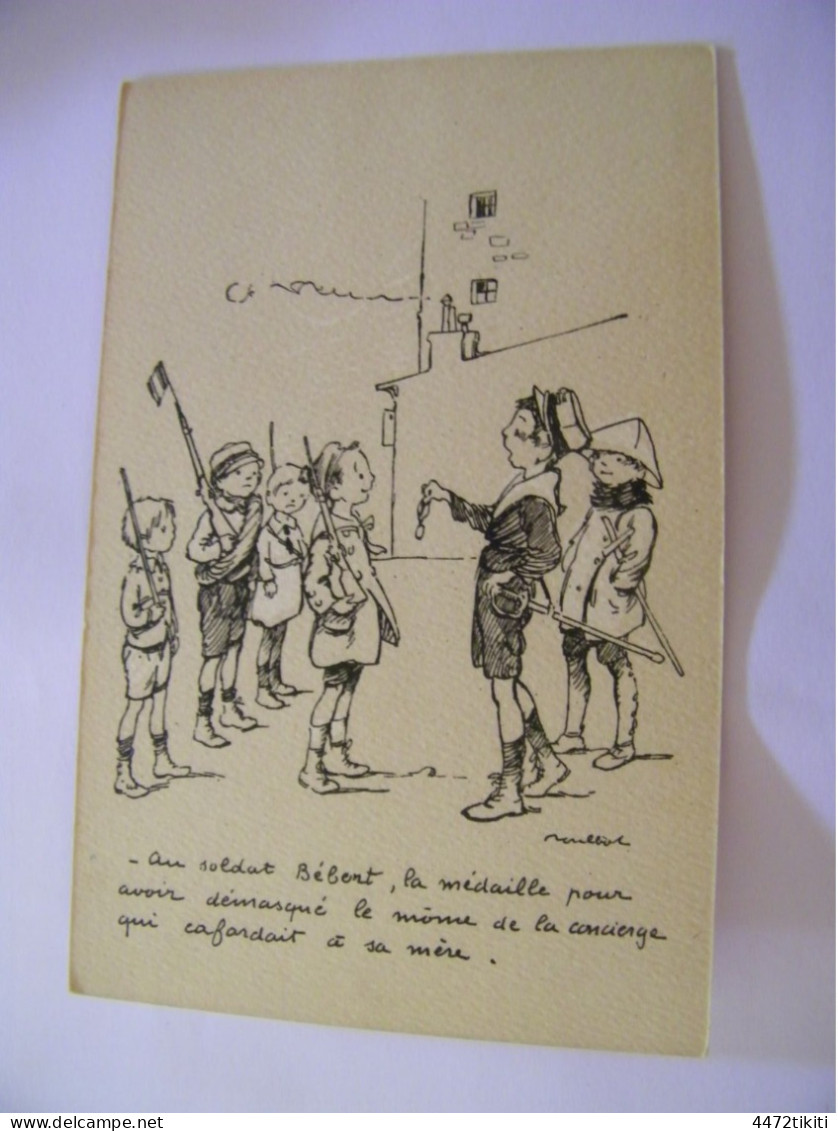 CPA - Illustrateur Poulbot - Au Soldat Bébert  - 1920 - SUP (HT 84) - Poulbot, F.