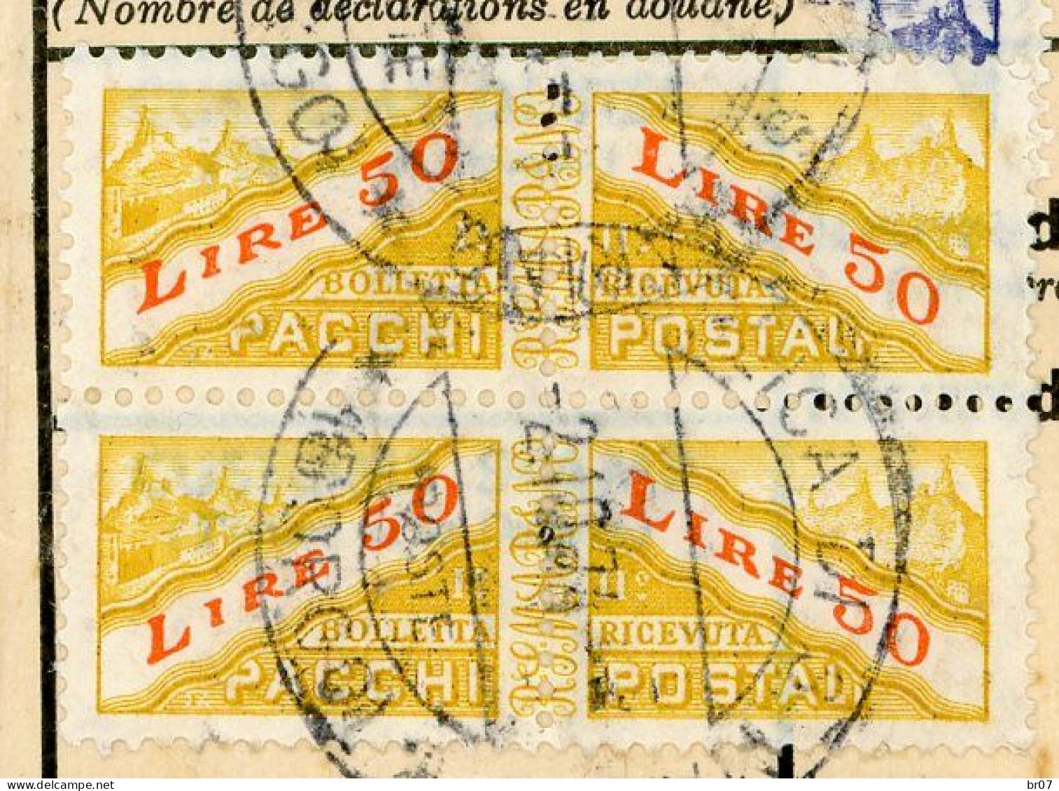 SAINT MARIN COLIS POSTAUX 1974 N°32 PAIRE ET N°36OBLIT REPUBLIQUE SAN MARINO (BORGO) - Lettres & Documents