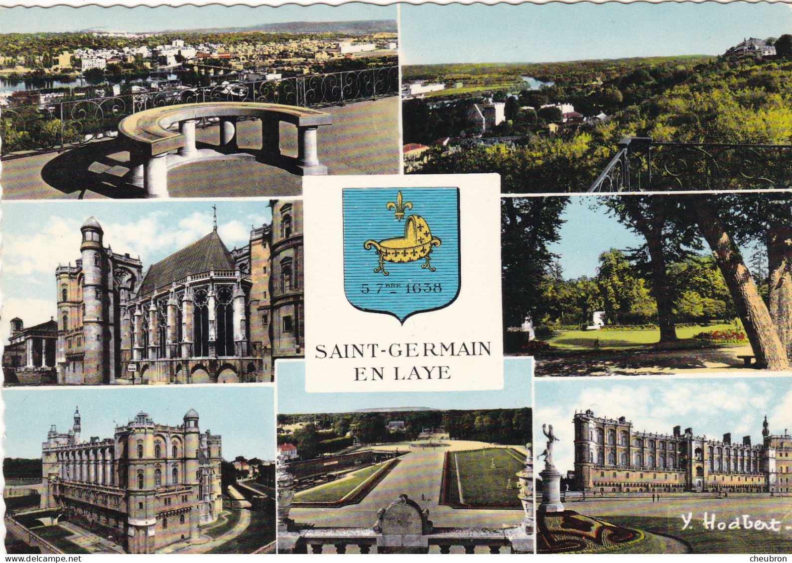 78. SAINT GERMAIN EN LAYE.  CPSM. MULTIVUES. DIFFERENTS ASPECTS . ET BLASON. - St. Germain En Laye