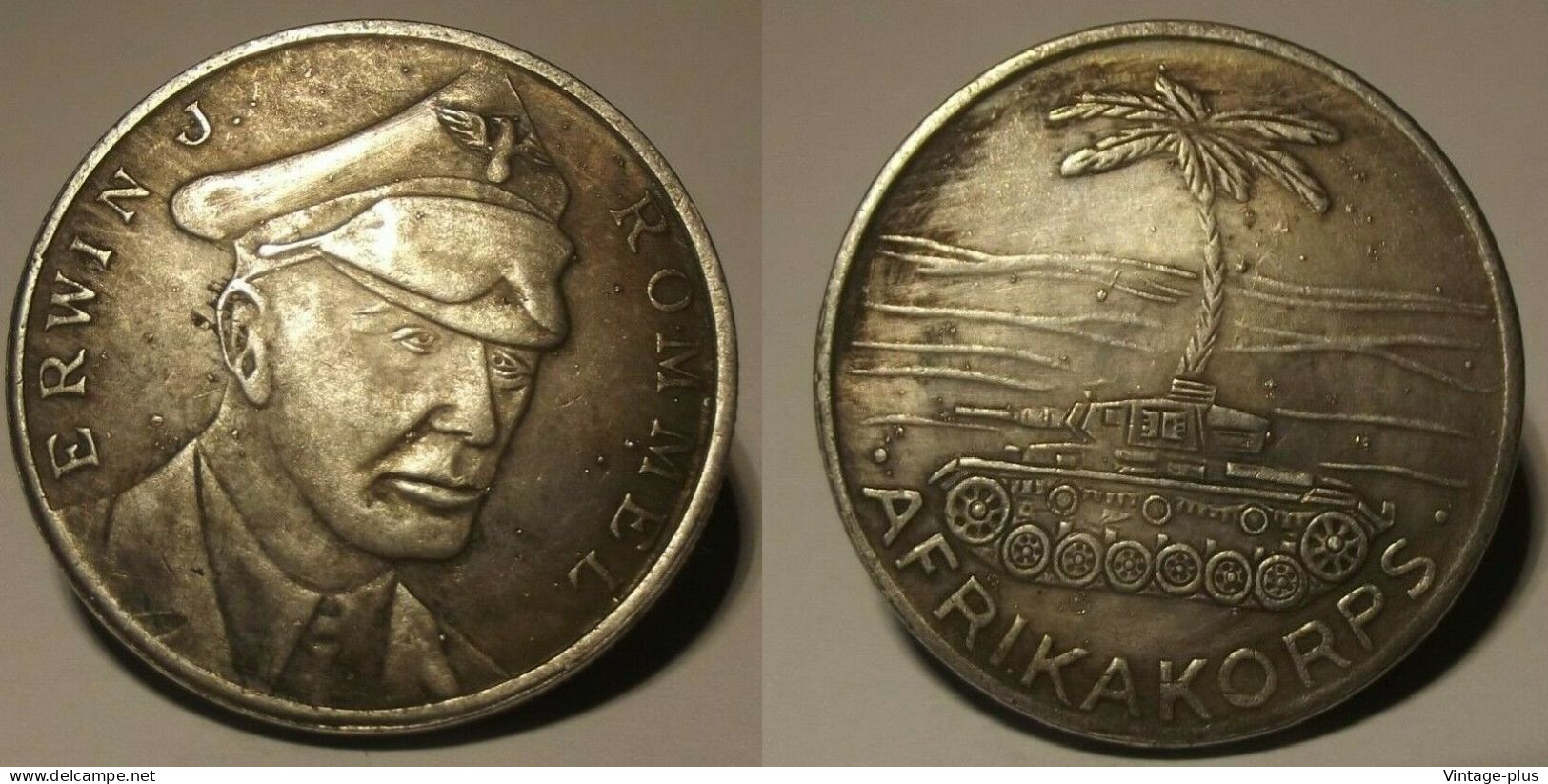 GERMANIA 3° REICH MONETA COMMEMORATIVA AFRIKA CORPS - ERWIN ROMMEL - ALLEMAGNE - DEUTSCHLAND - COD:GL1 - Otros – Europa