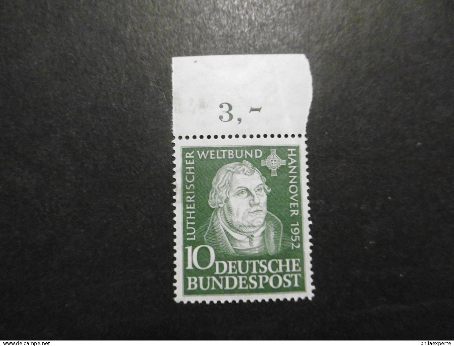 Bund Mi. 149 ** Oberrand Kleine Bugspur Mi. 15.-€ - Unused Stamps