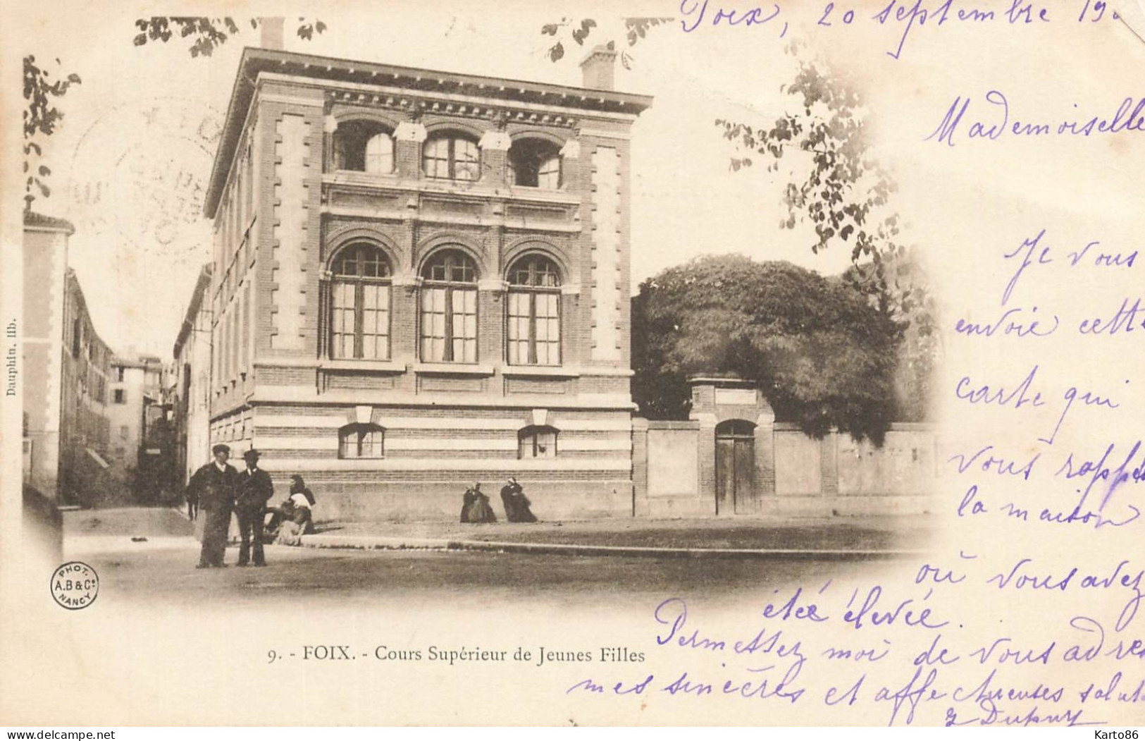 Foix * 1902 * Cours Supérieur De Jeunes Filles * école - Foix