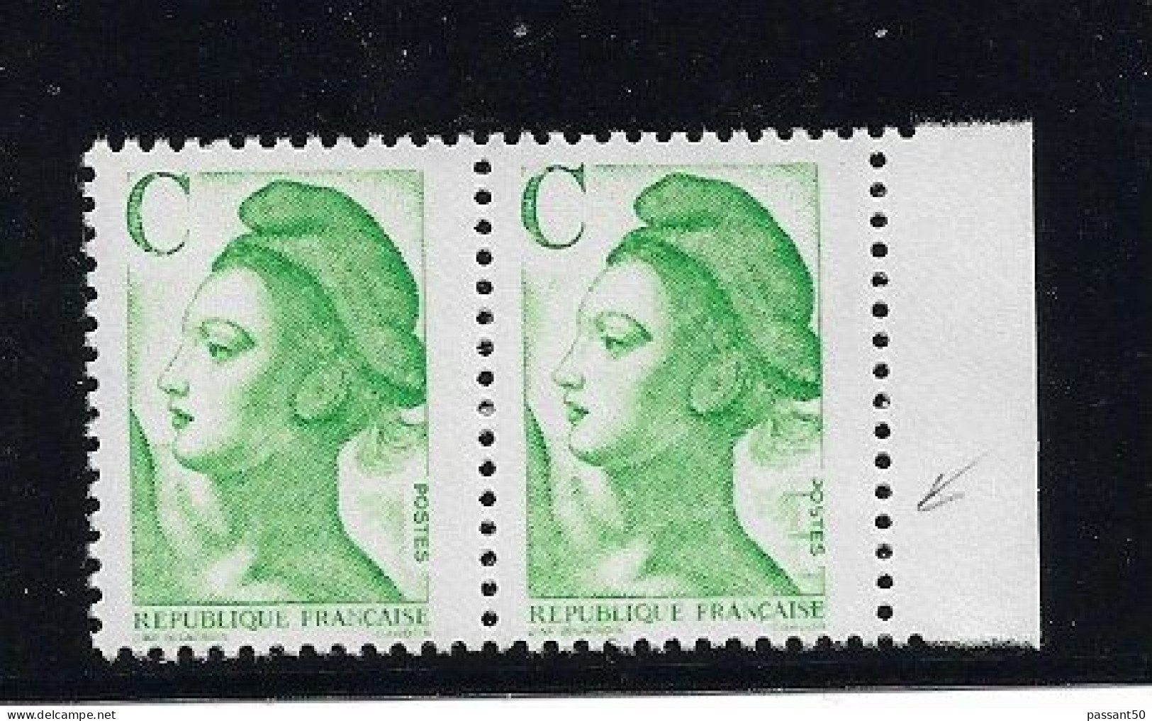 Liberté C Vert YT 2615f : Trois Griffes à Postes Tenant à Normal. Superbe, Voir Le Scan. Cote YT > 20 €. - Nuovi