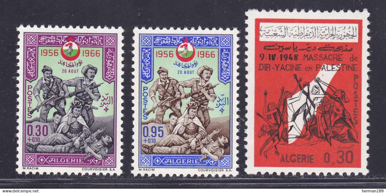 ALGERIE N°  428 & 429, 430 ** MNH Neufs Sans Charnière, TB (D7799) Sujets Divers - 1966 - Argelia (1962-...)