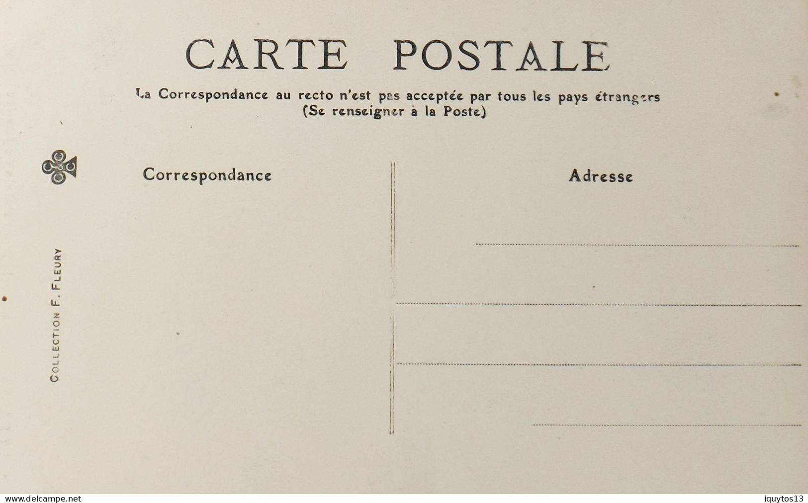 CPA. [75] > TOUT PARIS > N° 58 - La Grande Horloge Du Palais De Justice - (1er Arrt.) - Coll. F. Fleury - TBE - Arrondissement: 01