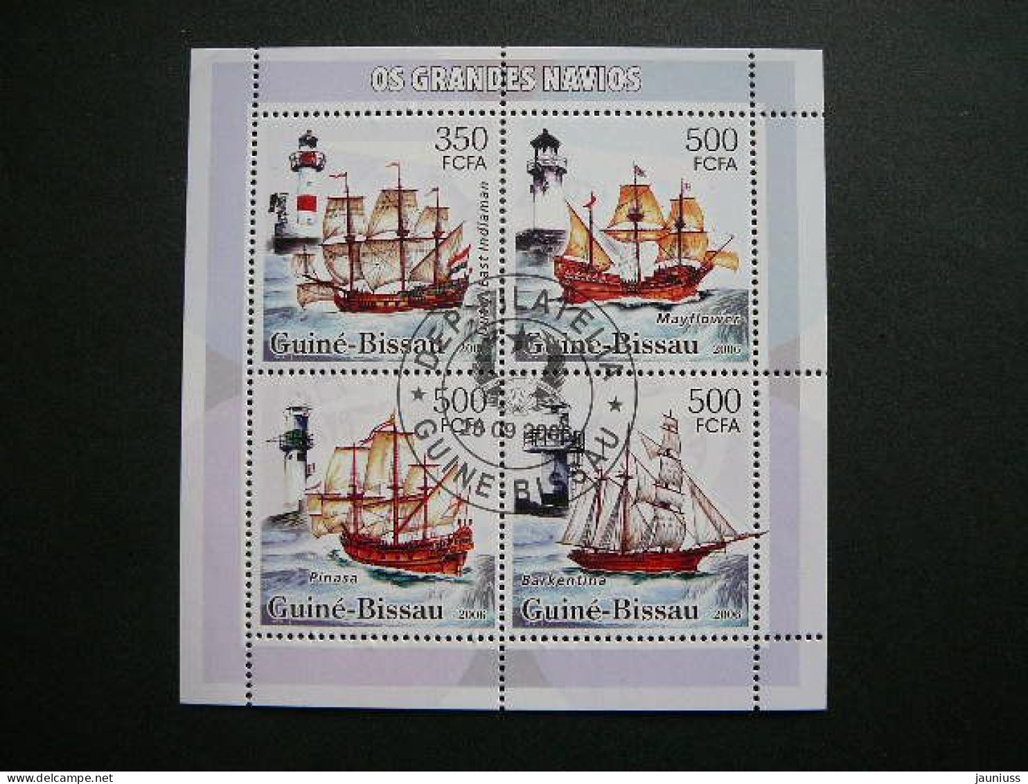 Sailboats Lighthouses Segelboote Leuchtturm Voiliers Phares # Guinea Bissau 2006 Used S/s #893 Ships. Schiffe. Navires - Boten