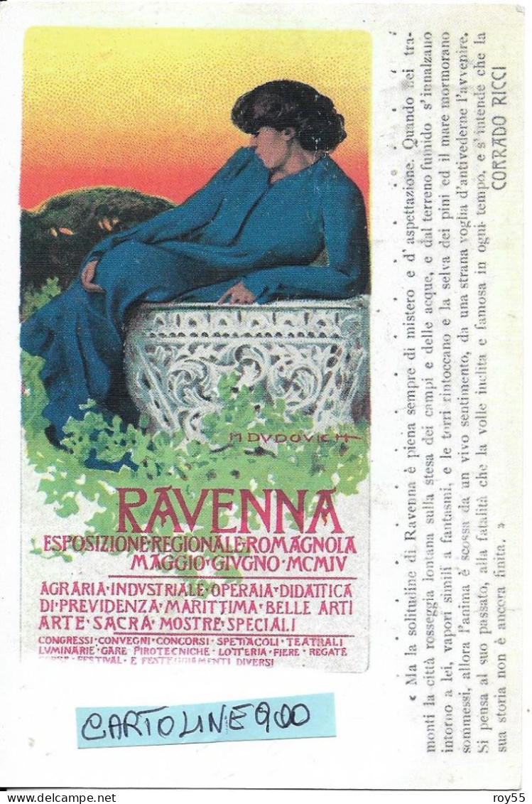 Emilia Romagna-ravenna Esposizione Regionale Romagnola 1904 Riedizione Dudovich 2000 Esemplari Timbro 1999 (v.retro) - Ravenna