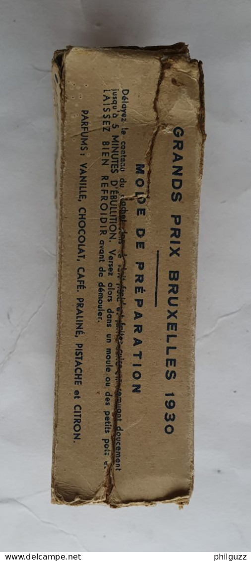 BOITE ENTREMETS FRANCORUSSE AU CITRON En Carton 1930 Mauvais état - Cajas