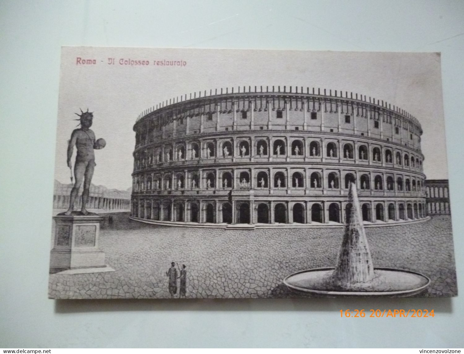 Cartolina "ROMA Il Colosseo Restaurato" - Coliseo