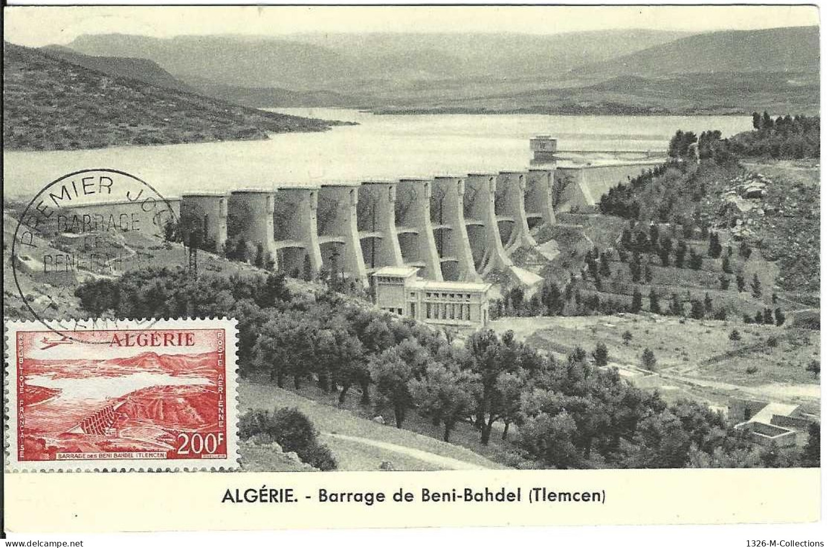 Carte Maximum ALGERIE N° 14 Poste Aerienne Ceres - Cartes-maximum