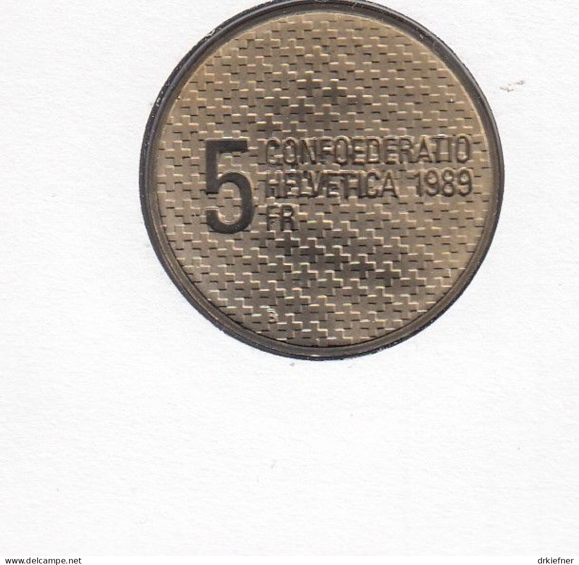 SCHWEIZ Numisbrief Mit Amtlicher 5 SFr Münze, 1995, Stempel Bern, Marke Mi.Nr.907, 50 Jahre Frieden - Brieven En Documenten