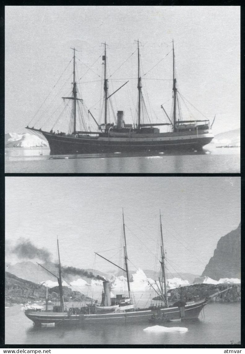 GREENLAND (1998) Ships - GERTRUD RASK - Sailing Schooner, Hans Egede - Greenlandic Steam Merchant - Storia Postale
