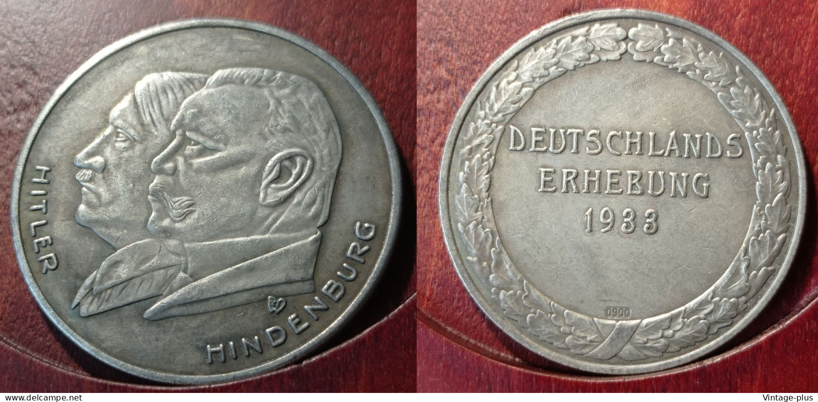 GERMANIA 3° REICH MONETA COMMEMORATIVA DEUTSCHLANDS ERHEBUNG1933 HITLER HINDENBURG  - ALLEMAGNE - DEUTSCHLAND - COD:AB8 - Other - Europe