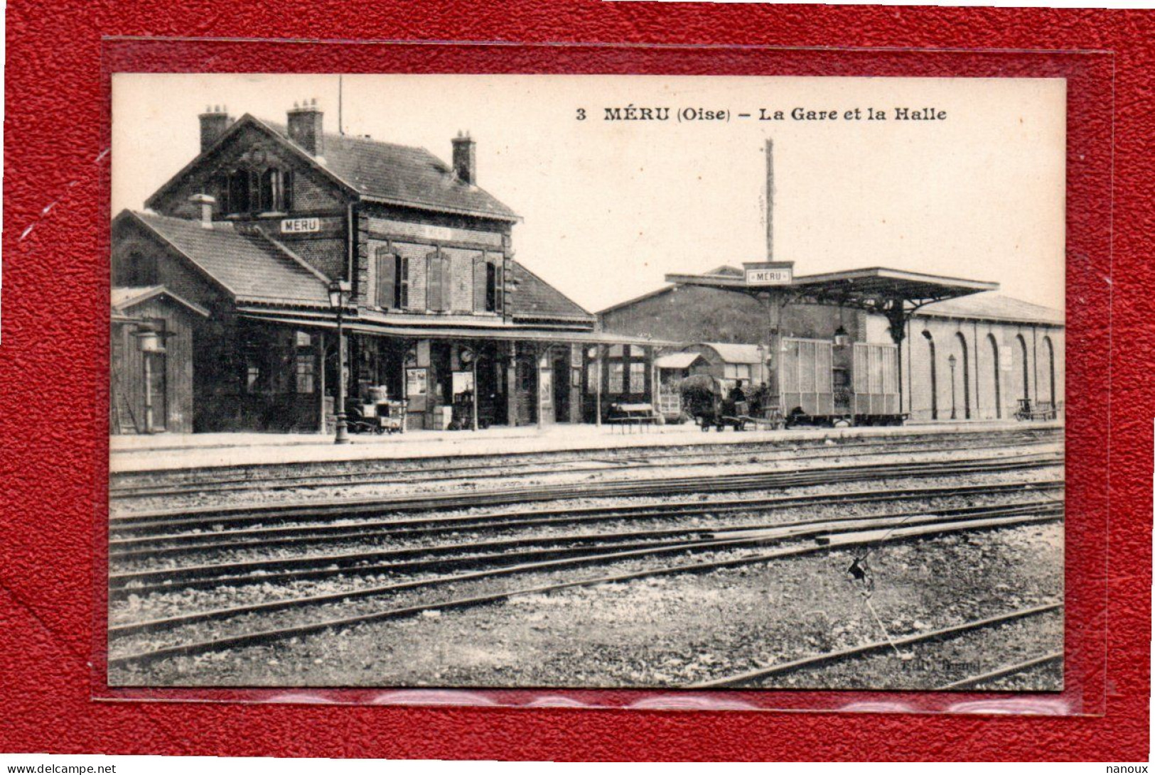 60 Meru ( Oise ) La Gare Et La Halle - Meru