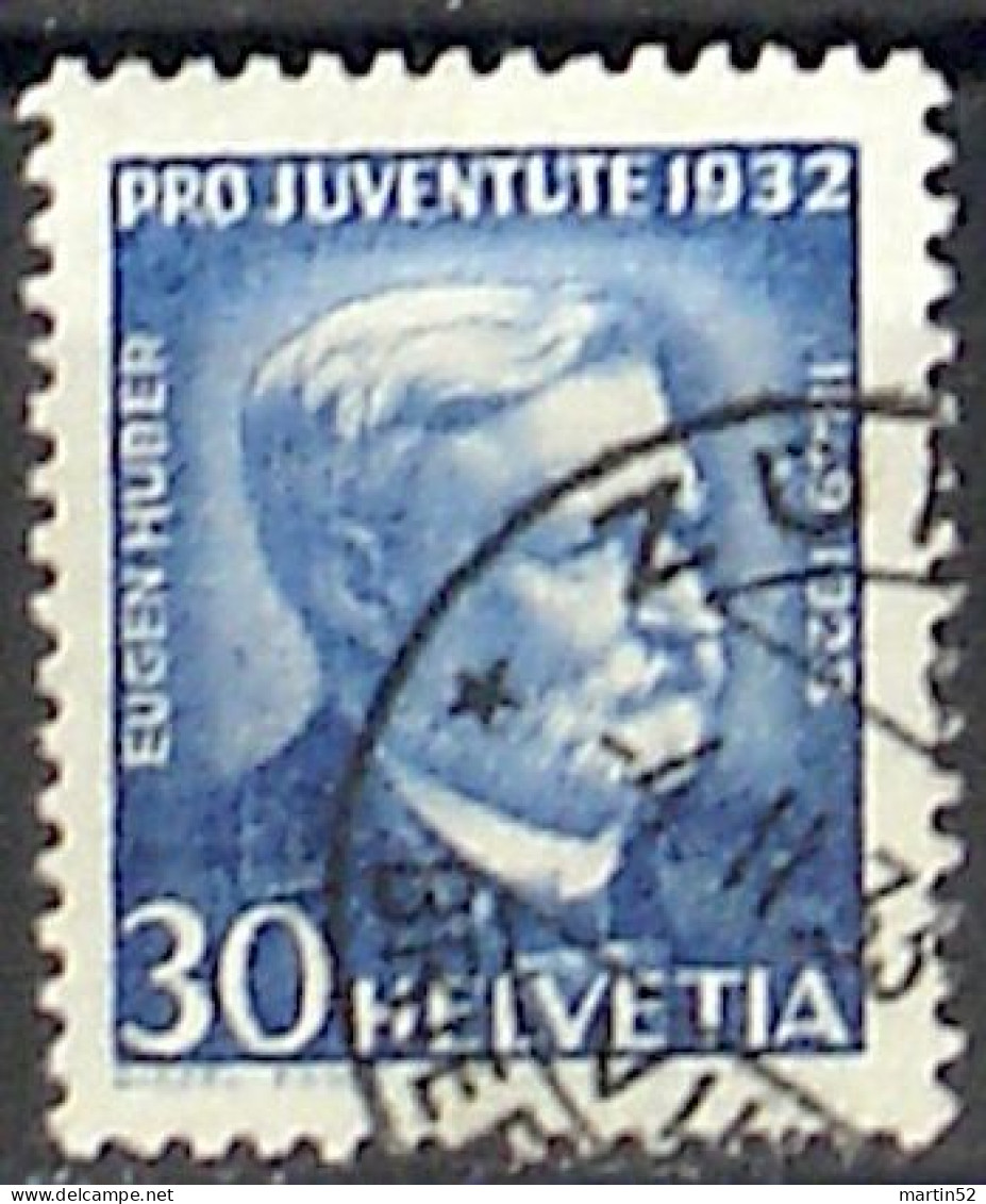 Schweiz Suisse 1932: Eugen Huber Zu WI 64 Mi 265 Yv 266 Mit Stempel ZÜRICH 4.II.33 (Zumstein CHF 12.00) - Usati