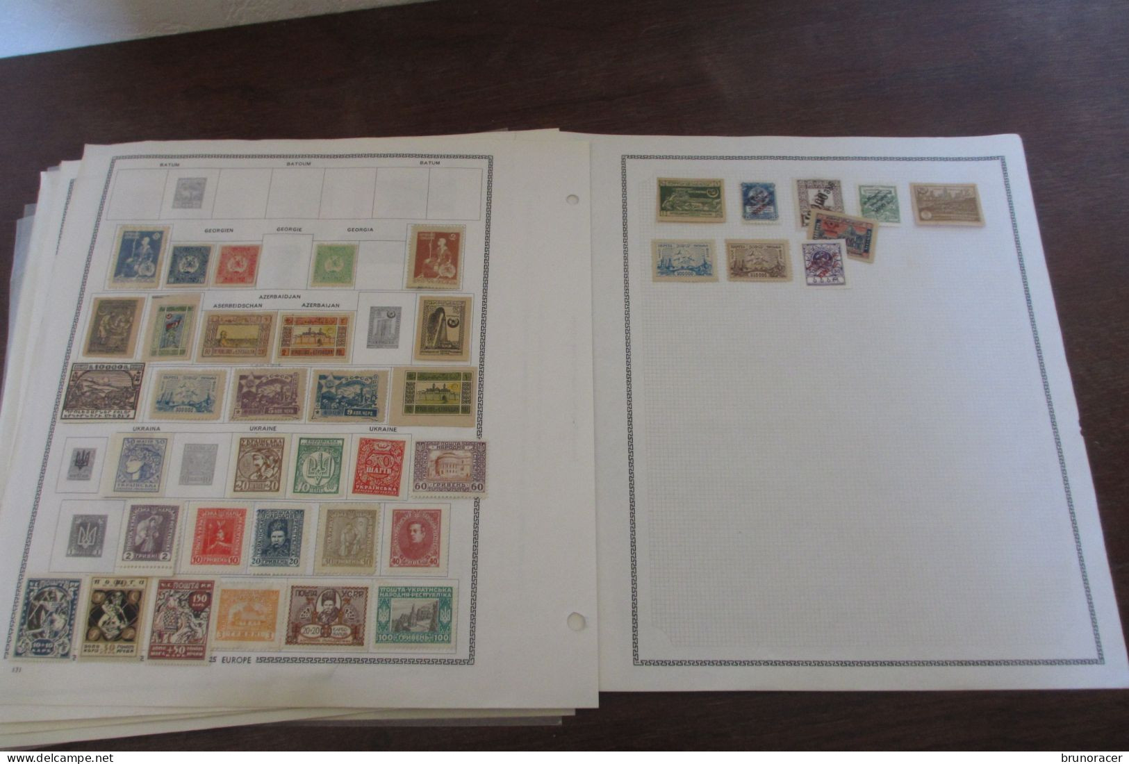 INTERESSANTE COLLECTION RUSSIE-URSS SUR FEUILLES D'ALBUM MAURY NEUF*/Oblit. TB  FORTE COTE VOIR SCANS