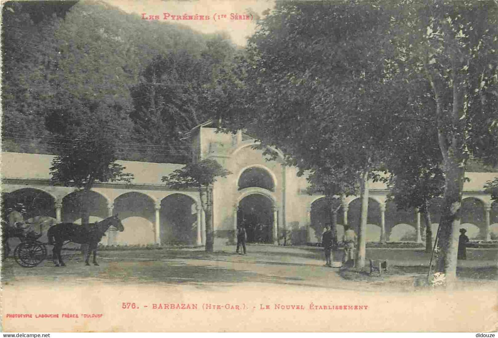 31 - Barbazan - Le Nouvel Etablissement - Animée - Correspondance - CPA - Voyagée En 1919 - Voir Scans Recto-Verso - Barbazan