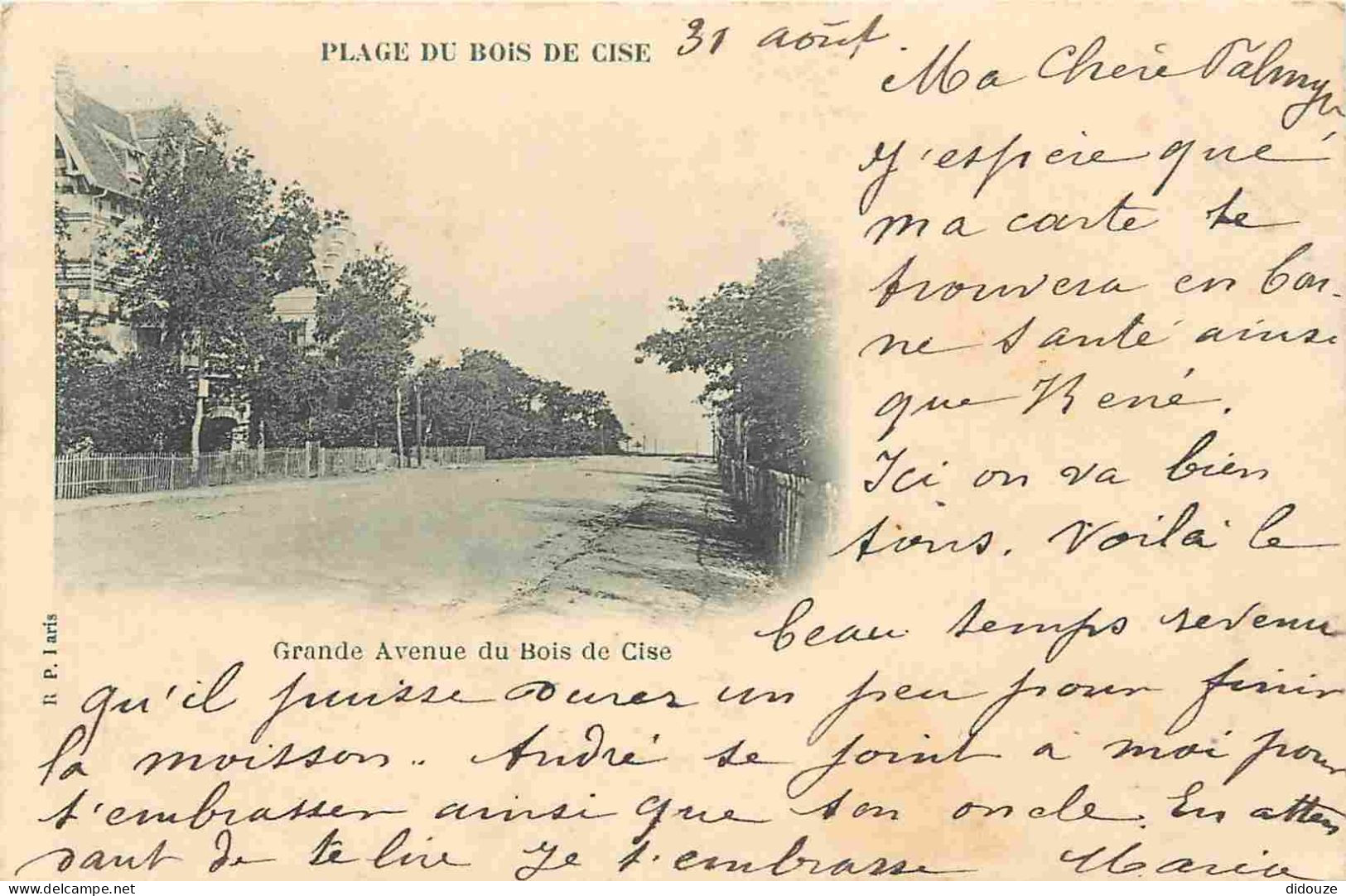 80 - Bois De Cise - Grande Avenue - Précurseur - CPA - Oblitération Ronde De 1905 - Voir Scans Recto-Verso - Bois-de-Cise