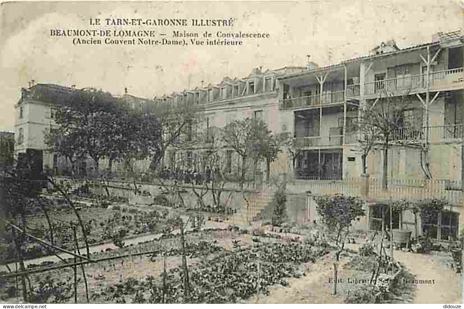 82 - Beaumont De Lomagne - Maison De Convalescence - Ancien Couvent Notre-Dame , Vue Intérieure - CPA - Voir Scans Recto - Beaumont De Lomagne