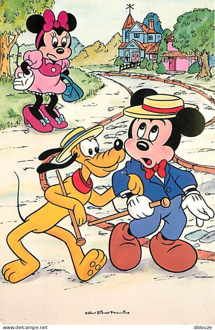 Disney - Mickey - Minnie - Pluto - CPM - Voir Scans Recto-Verso - Autres & Non Classés