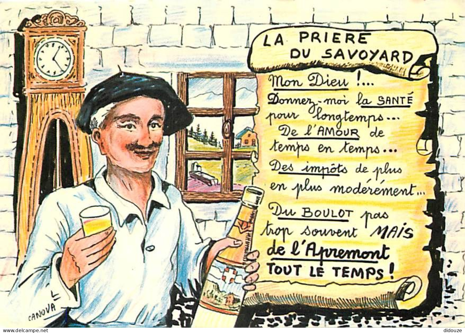 Vignes - La Prière Du Savoyard - Illustration - D'après Une Assiette Décorative Du Peintre Canova - CPM - Carte Neuve -  - Viñedos