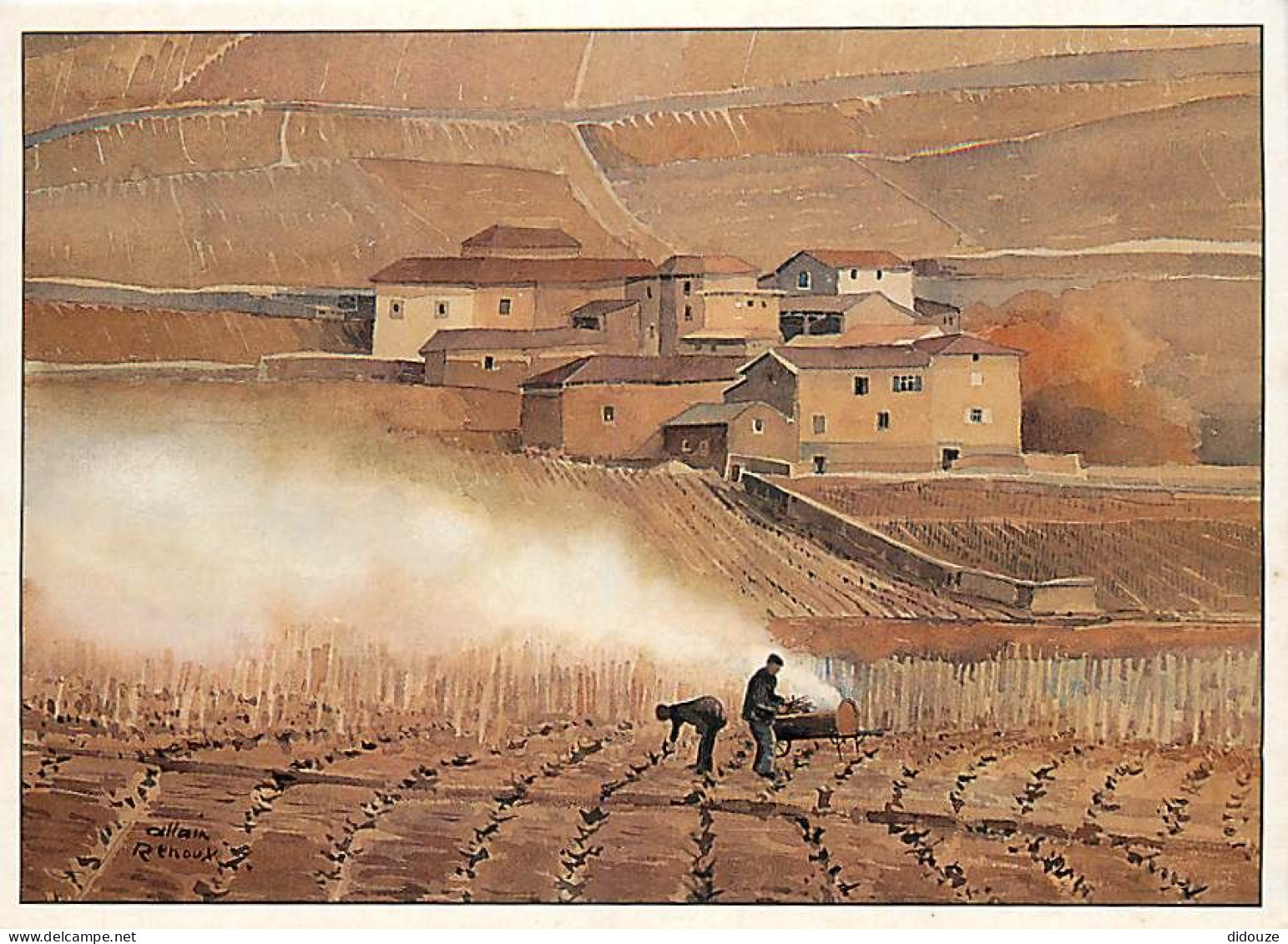 Vignes - Beaujolais - Scène De Travail Dans La Vigne En Hiver  - La Taille - CPM - Carte Neuve - Voir Scans Recto-Verso - Viñedos