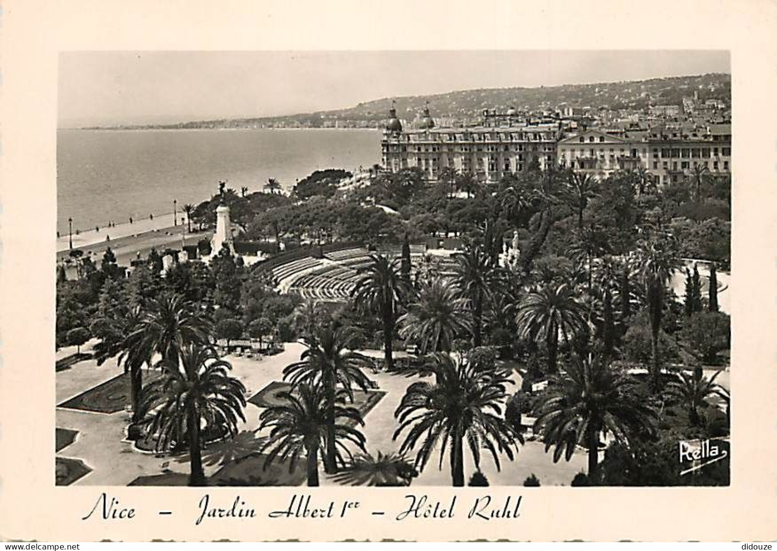 06 - Nice - Les Jardins Albert 1er - Hotel Ruhl - Carte Dentelée - CPSM Grand Format - Voir Scans Recto-Verso - Parcs Et Jardins