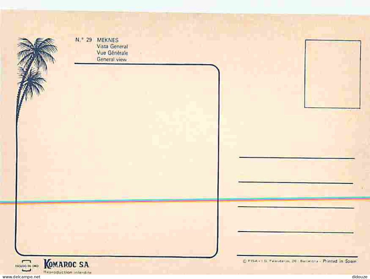 Maroc - Meknès - Vue Générale - Carte Neuve - CPM - Voir Scans Recto-Verso - Meknès