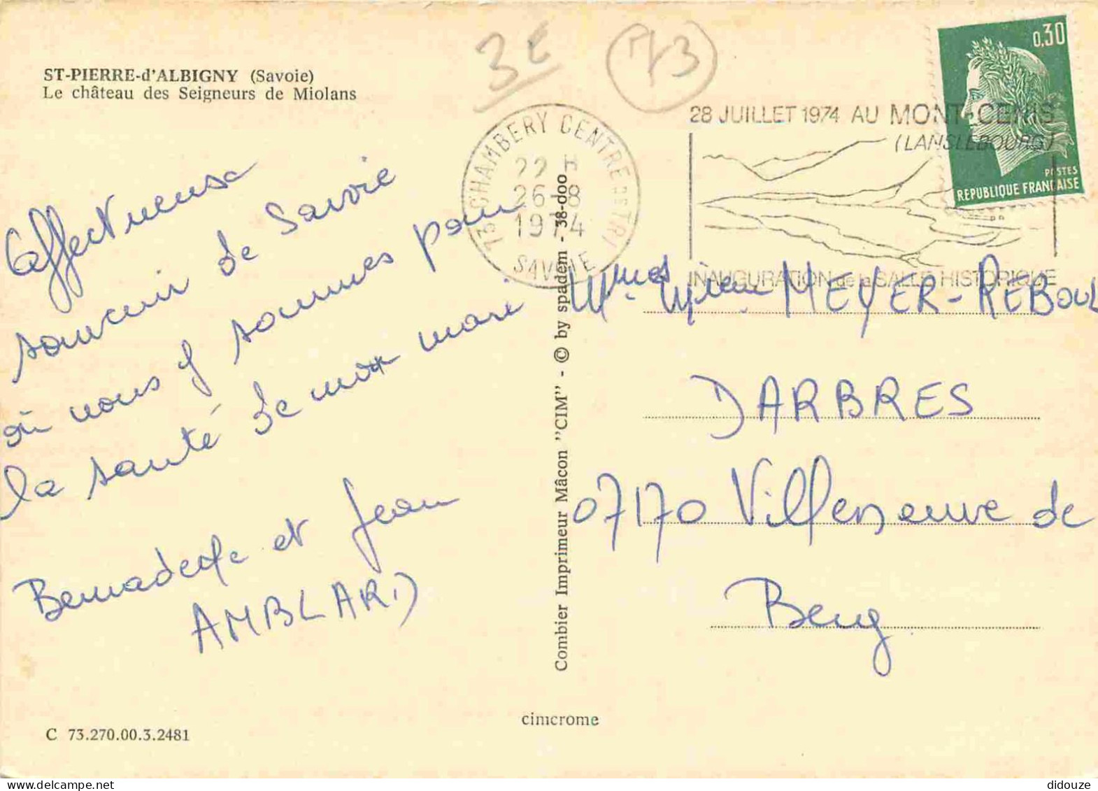 73 - Saint Pierre D'Albigny - Le Château Des Seigneurs De Miolans - Multivues - Blasons - CPM - Voir Scans Recto-Verso - Saint Pierre D'Albigny